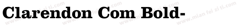 Clarendon Com Bold字体转换